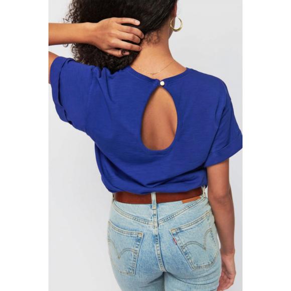 NEW NATION LTD jade top in cobalt - Picture 2 of 4